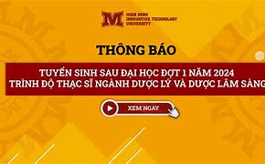 Tuyển Sinh Thạc Sĩ Dược 2024