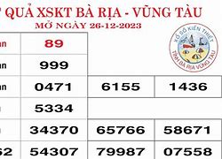 Xổ Số Bà Rịa Vũng Tàu 9 7 24